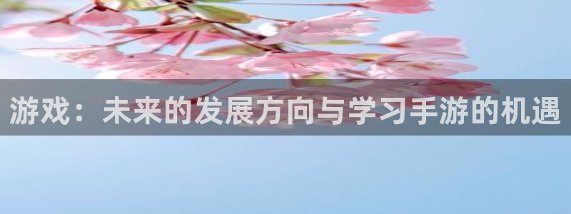 长运娱乐官网手机版：游戏：未来的发展方向与学习手游的机遇